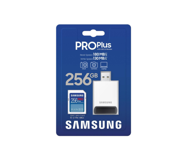 Samsung 256GB SDXC PRO Plus 180MB/s z czytnikiem (2023) - 1149406 - zdjęcie 7